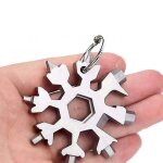 Cadeaux pour hommes et femmes, outil multifonction flocon de neige 18 en 1, cadeaux pour hommes pour ...