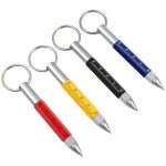 Cadeau homme, stylo multifonction 6 en 1, 4pcs stylo � bille multifonction avec boucle ronde, cadeau ...