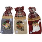 Cadeau pour no�l couvre - bouteille de champagne, robe de bouteille de vin doux, d�coratif pour les mariages ...