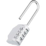 Cadena a combinaison long, 4 chiffre numero cadenas code ext�rieur, serrure � combinaison longue anse ...