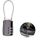 Cadenas cable, cadenas � c�ble r�tractable, cadenas � combinaison num�rique, antivol casque v�lo, antivol ...