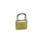 Cadenas � cl� 1322lgsent laiton - largeur du coffre : 50 mm - hauteur de l'anse : 50 mm vachette