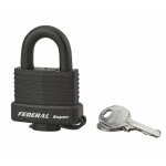Cadenas � cl� f�d�ral lock sea line, laiton, ext�rieur, anse inox, 40mm, 2 cl�s - thirard