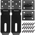 Cadenas fermoir loquet de porte acier inoxydable moraillon de verrouillage 4 pouces verrou de porte avec ...
