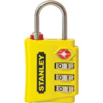 Cadenas jaune � code approuv� tsa stanley