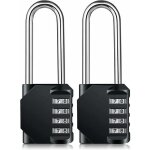Cadenas long code exterieur pour portail, abri de jardin, grande cadenas code 4 chiffres pour casier ...