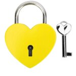 Cadenas, serrure en forme de coeur en m�tal avec cl�, serrure en m�tal pour bo�te � bijoux livre journal ...
