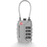 Cadenas valise tsa, cadenas code 4 chiffres cadenas valise avion, serrures  bagages cadenas voyage pour ...