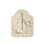 Cadran solaire motif ptanque pierre naturelle 36cmx46cm