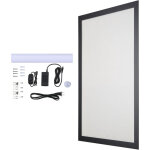Cadre d'affiche led 24 x 36 pouces, caisson lumineux en aluminium noir, affichage publicitaire mural, ... Cadre d'affiche led 24 x 36 pouces, caisson lumineux en aluminium noir, affichage publicitaire mural, ...