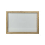 Cadre en bois brut dimensions 63 x 43 cm avec ardoise plexiglass transparente - fabrication fran�aise ...