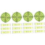 Cadres carr�s 16 pi�ces petit niveau � bulle niveau de poche outil de nivellement niveaux � bulle circulaires ...