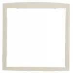 Cadre d'encastrement pour boite aux lettres o'portail renz - finition brillante - ivoire - ral 1015