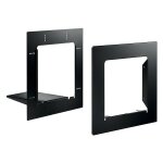 Decayeux - cadres d'encastrement profil + pour boite aux lettres steelbox - noir ral 9005