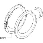Cadre int�rieur de hublot rep�re 0222 d'origine