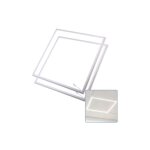 Optonica - lot de 2 dalles led 36w tanche ip54 carr 595mmx595mm blanc - blanc du jour 6000k