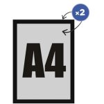Cadre magn�tique r�versible a4 - noir