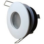 Cadre spot encastrable, �tanche ip44 - rond, pour salle de bain salon cuisine chambre