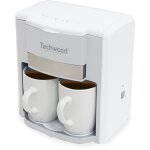 Cafeti�re 2 tasses duo techwood tca - 202 coloris blanc
