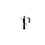 Cafetire en aluminium argent avec vitrocramique 12 t. monix