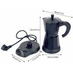 Gojoy - cafeti�re �lectrique 300 ml / 6 tasses, cafeti�re expresso, cafeti�re moka en acier inoxydable ...