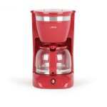 Cafetire filtre 12 tasses 800w rouge - livoo - dod163rc