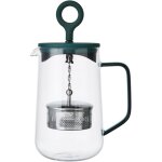 La cafeti�re 'gyro' infuseur de th� rotatif en verre de 4 tasses avec couvercle green, th�i�re de 1, ...