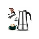 Xvx - cafetire italienne 12 tasses en acier inoxydable compatible tous types de feux 12 tasses