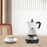 Gojoy - cafetière italienne 150 ml électrique cafetière expresso avec fond séparé pour 3 tasses à espresso ... Gojoy - cafetière italienne 150 ml électrique cafetière expresso avec fond séparé pour 3 tasses à espresso ...