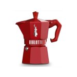 Bialetti - cafetiere moka exclusive 3t rouge