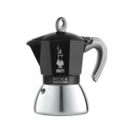 Cafetiere italienne - bialetti - new moka induction - 6 tasses - 0, 28 l - noir / argent