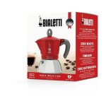 Bialetti - cafetiere italienne new moka induction - 6 tasses - 0, 28 l - rouge