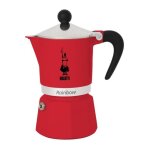 Cafetiere italienne - bialetti - rainbow - 6 tasses - 0, 30 l - rouge