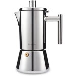 Cafeti�re italienne - easyworkz - diego - acier inoxydable 18 / 8 - 10 - 12 tasses - compatible induction ...