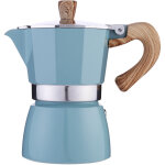 Cafeti�re italienne � moka 6 tasses ? percolateur manuel en aluminium ? caf� moka fort et velout� ? poign�e ...