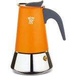 Cafetiere italienne - pezzetti - steelexpress - acier inoxydable - 6 tasses - tous feux dont induction ...