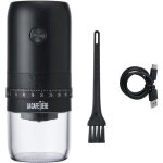 La cafeti�re moulin � caf� �lectrique � meules en c�ramique, portable, sans fil & usb rechargeable, noir ...