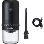 La cafeti�re moulin � caf� �lectrique � meules en c�ramique, portable, sans fil & usb rechargeable, noir ...