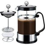 Cafetière à piston, 1000mlmachine à café french press machine, à thé en verre résistant à la chaleur ... Cafetière à piston, 1000mlmachine à café french press machine, à thé en verre résistant à la chaleur ...
