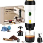 Cafeti�re portable, machine � expresso 3 en 1, pression 20 bars, extraction 92 �c, batterie 7 500 mah, ...