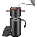 Cafeti�re portable - avec poign�e en acier inoxydable portable ustensiles