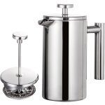Cafeti�re � pression fran�aise 350ml / 800ml / 1000ml, pot isol� � double paroi en acier inoxydable