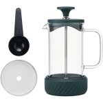 La cafeti�re zero - cafeti�re de 3 tasses de verte, french press, r�sistante � la chaleur, avec poign�e ...
