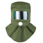 Cagoule de sablage, protection faciale, anti - poussi�re, coupe - vent, ch�le en toile, coupe - rayures, ...