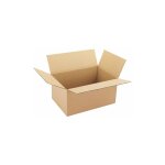 Caisse am�ricaine kraft brun double cannelure l 40 x l 30 x h 20 cm - lot de 10 - maxiburo