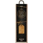 Caisse pour bouteille de vin individuelle en bois vide emballage cadeau nol - #000000