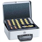 Caisse de monnaie en acier duobox avec poign�e monnayeur � serrure