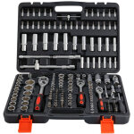 Caisse � outils compl�te en coffret douille et accessoires en 1 / 4', 3 / 8' et 1 / 2' - outillage m�canique ...