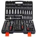 Caisse � outils compl�te en coffret douille et accessoires en 1 / 4', 3 / 8' et 1 / 2' - outillage m�canique ...