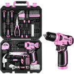 Caisse � outil - deko - perceuse visseuse multifonction - 8v - 126 pi�ces - sans fil